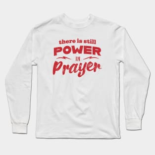 Power In Prayer - Red Long Sleeve T-Shirt